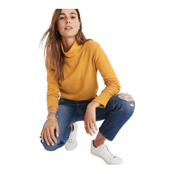 Madewell Tops - NWT Madewell Turtleneck Sweatshirt / navy